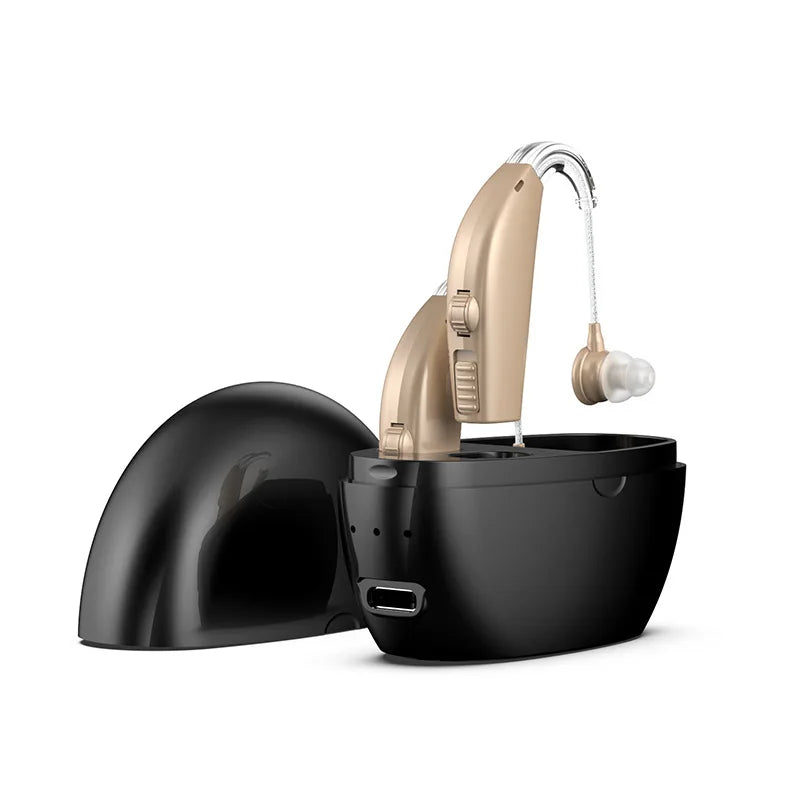 Wireless Rechargeable BTE Hearing Aid