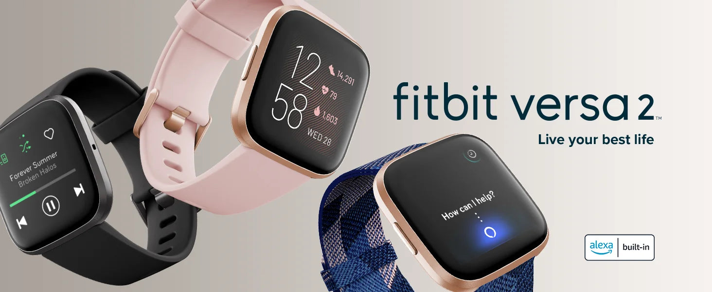 Fitbit Versa 2 – Health & Fitness Smartwatch with Alexa, Heart Rate & Sleep Tracking