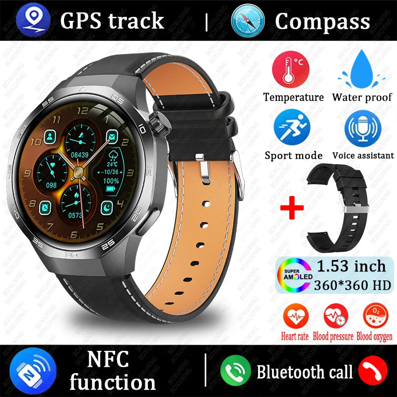 Watch 5 MAX 2025 – AMOLED Smartwatch with NFC, GPS, Bluetooth Call & Fitness Tracking