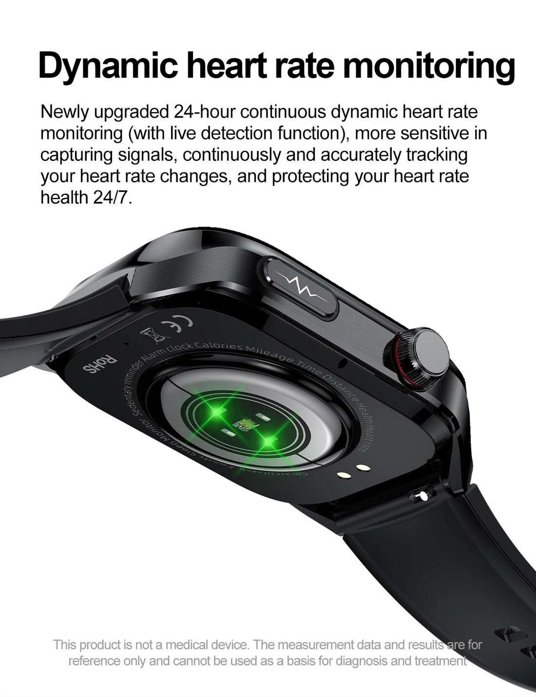 2025 Smartwatch – Uric Acid & Blood Fat Monitor, ECG+PPG, Bluetooth Call, Fitness Tracker