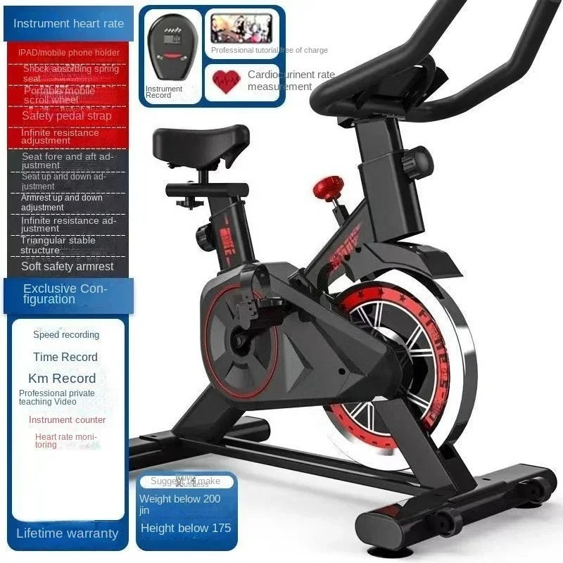 Silent Smart Spin Bike – Indoor Exercise & Weight Loss Fitness Equipment