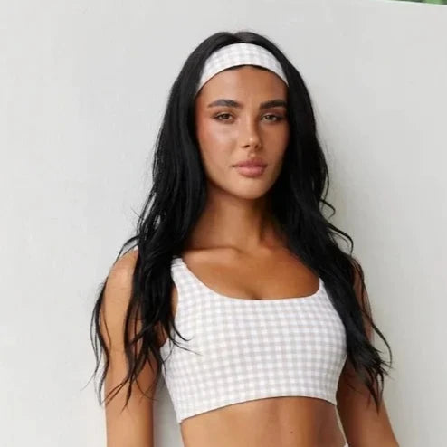 HANRAN Matching Workout Set – Sports Bra & Yoga Pants with Cups