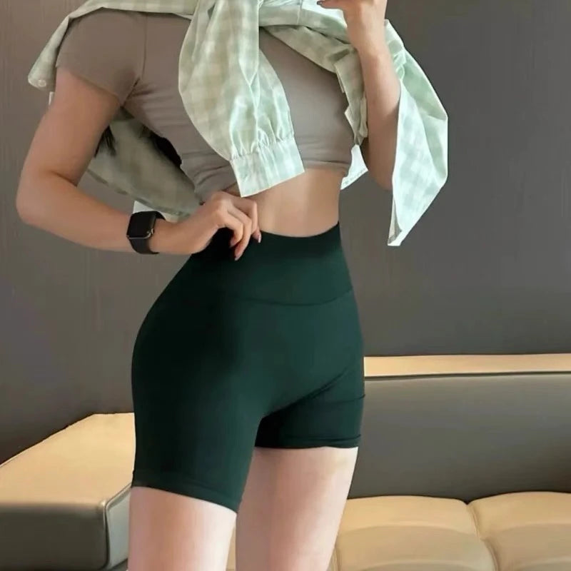 Seamless Jacquard Yoga Shorts