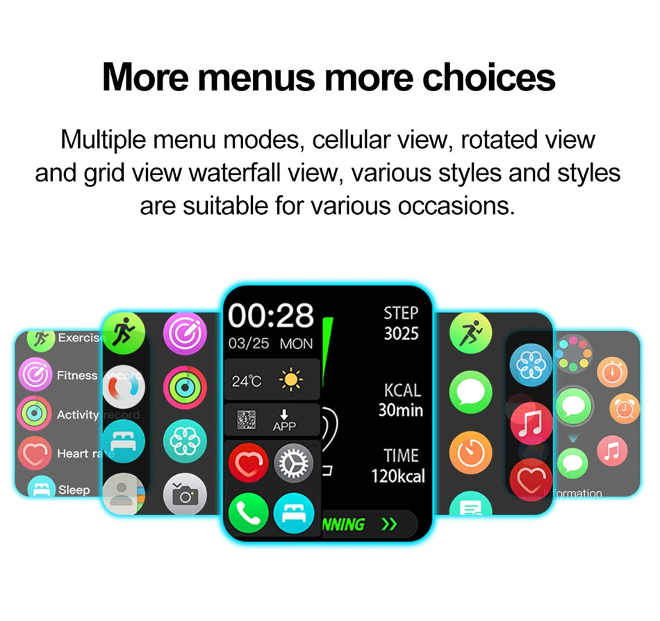 Men’s NFC Bluetooth Smartwatch – 1.99" HD Screen, Fitness & Sports Tracker
