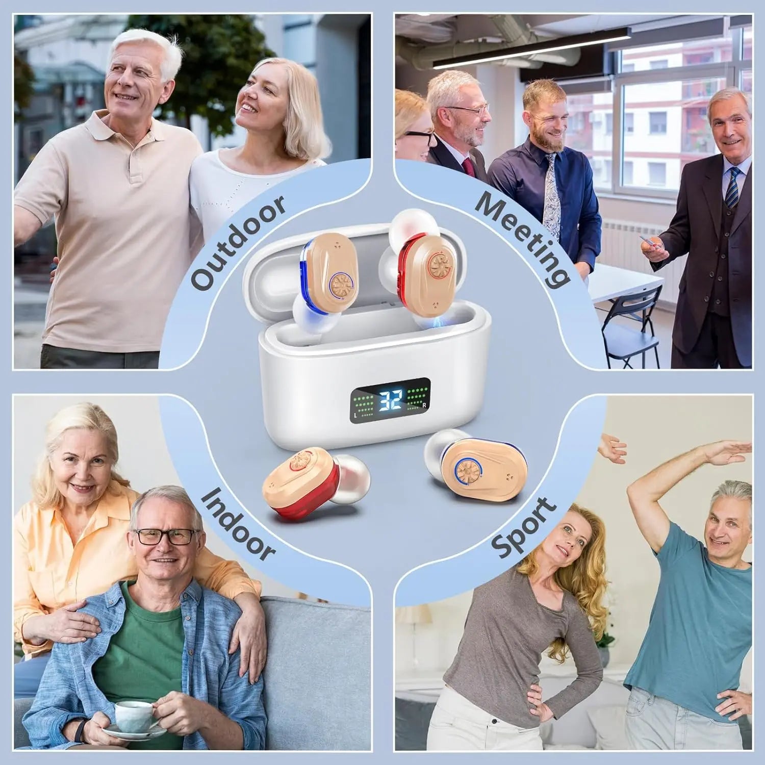 Wireless Mini Hearing Aid for Seniors
