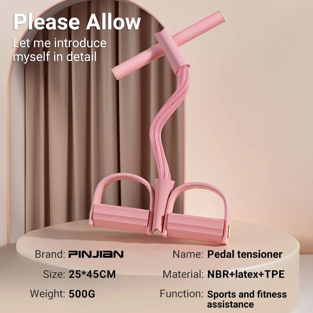 6-Tube Resistance Band Pedal Puller – Multi-Function Fitness Rope