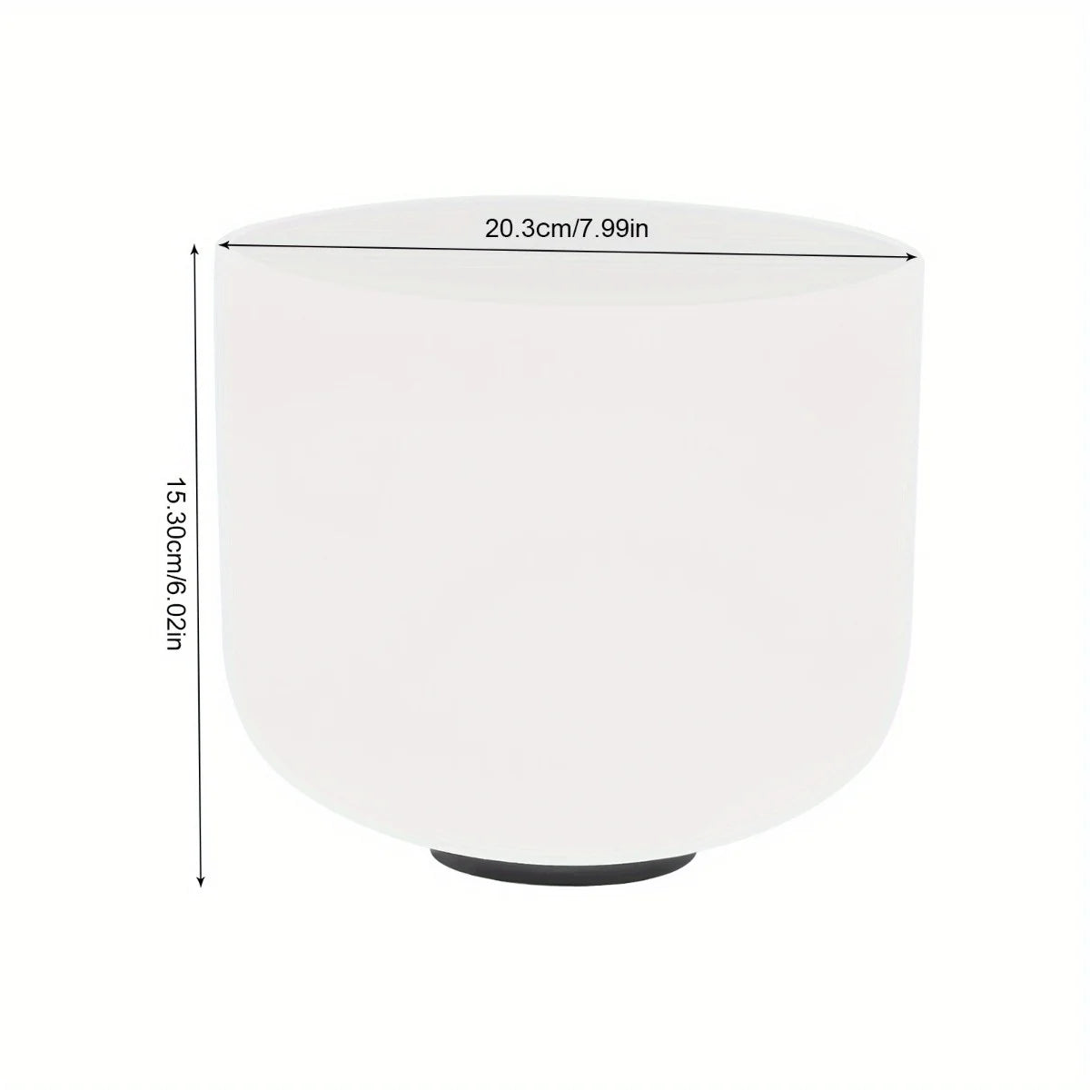 8-Inch Quartz Crystal Singing Bowl