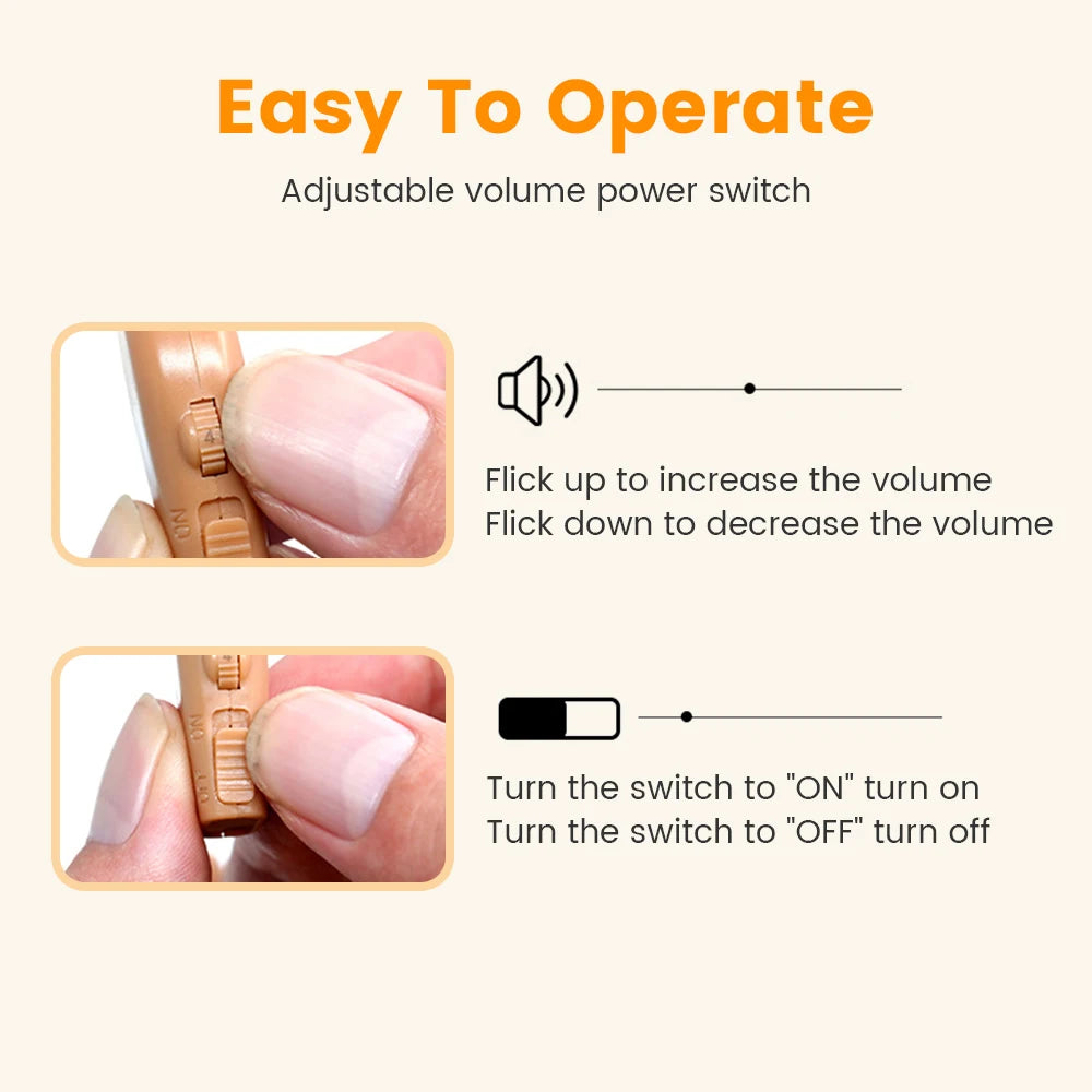 Wireless Rechargeable BTE Hearing Aid
