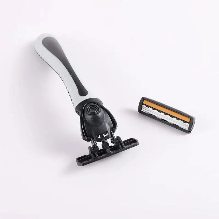 Men’s Triple-Layer Razor – Reusable Shaver with Replaceable Blades