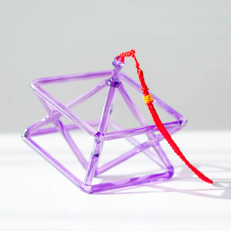 Blue Crystal Pyramid Singing Bowl