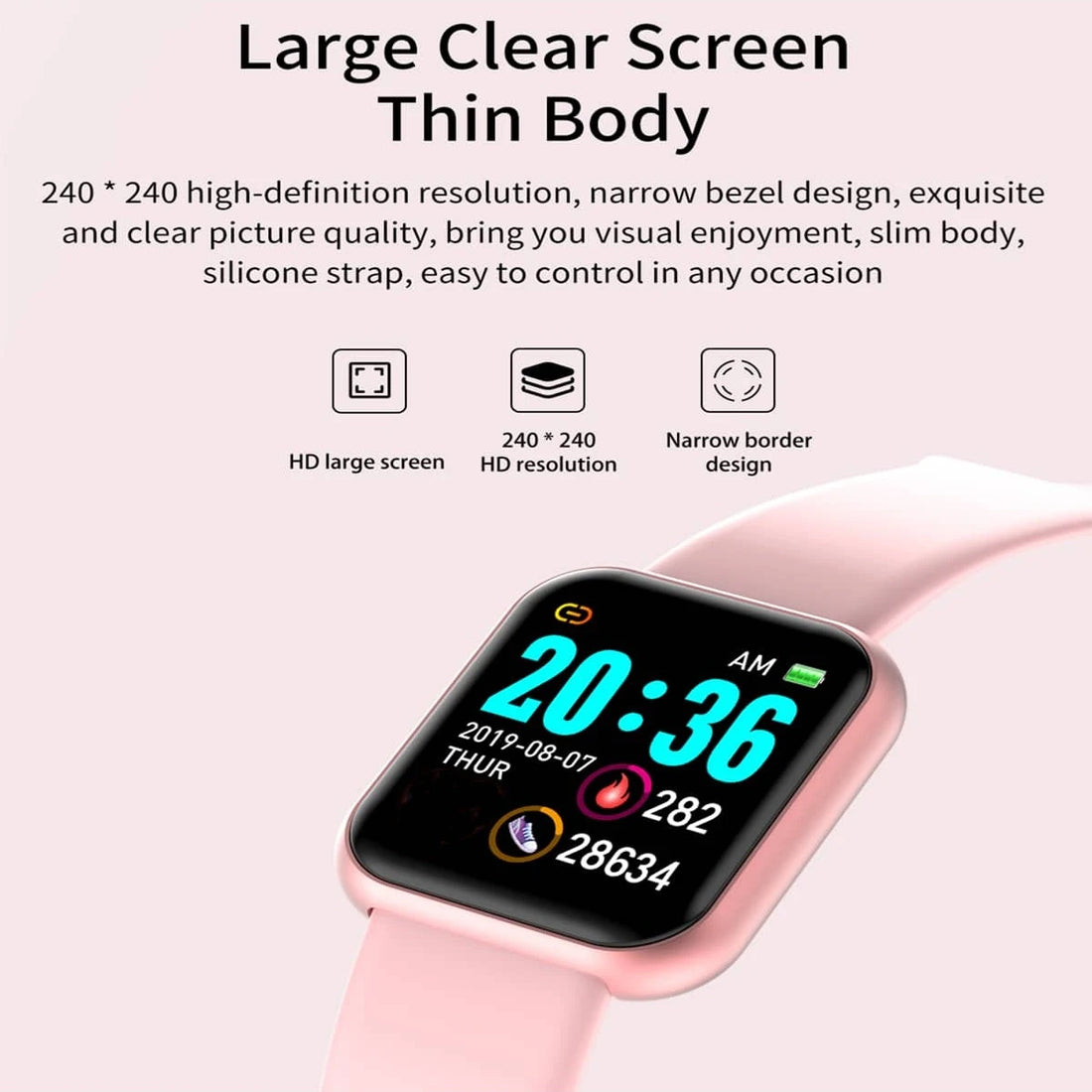 D13 Smartwatch – Bluetooth Fitness Tracker with Sleep & Music Control