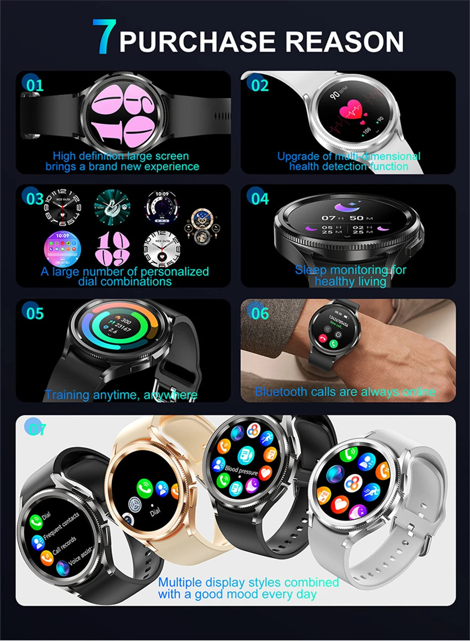 Watch 6 Classic Smartwatch – Bluetooth Call, GPS, Heart Rate & Fitness Tracker 2025