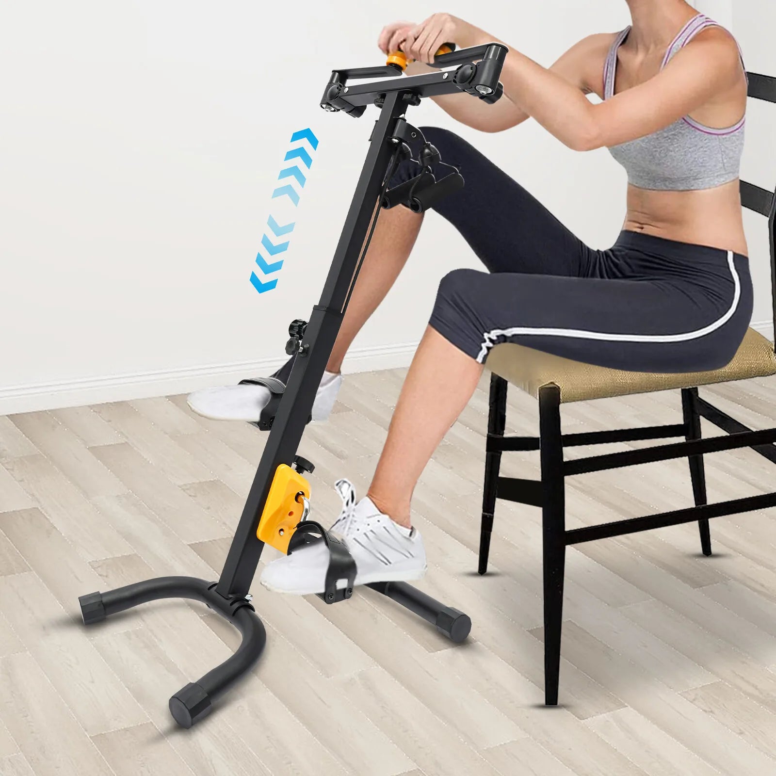 Foldable Pedal Exerciser Bike – Adjustable Rehab Fitness Equipment