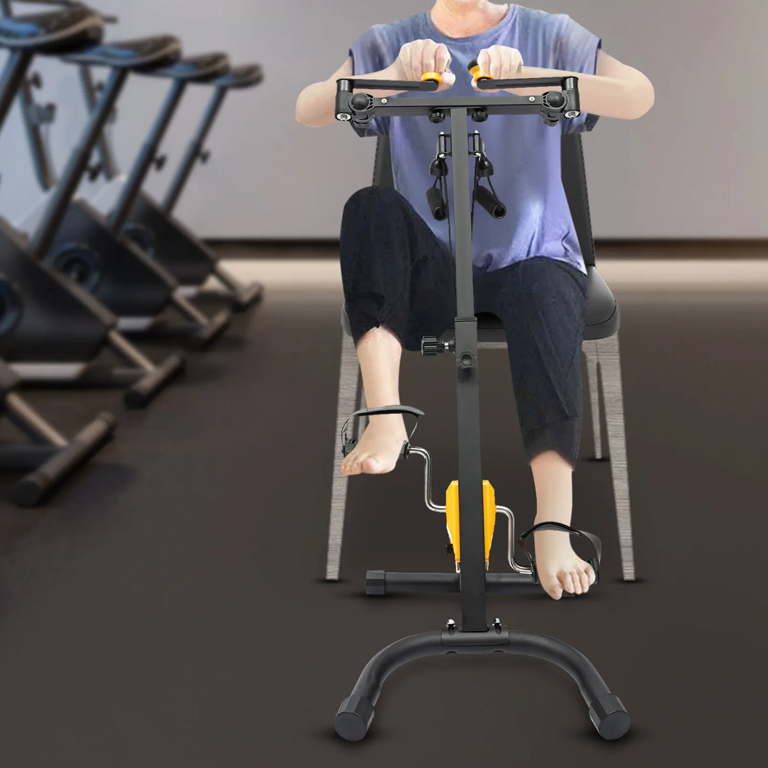 Foldable Pedal Exerciser Bike – Adjustable Rehab Fitness Equipment