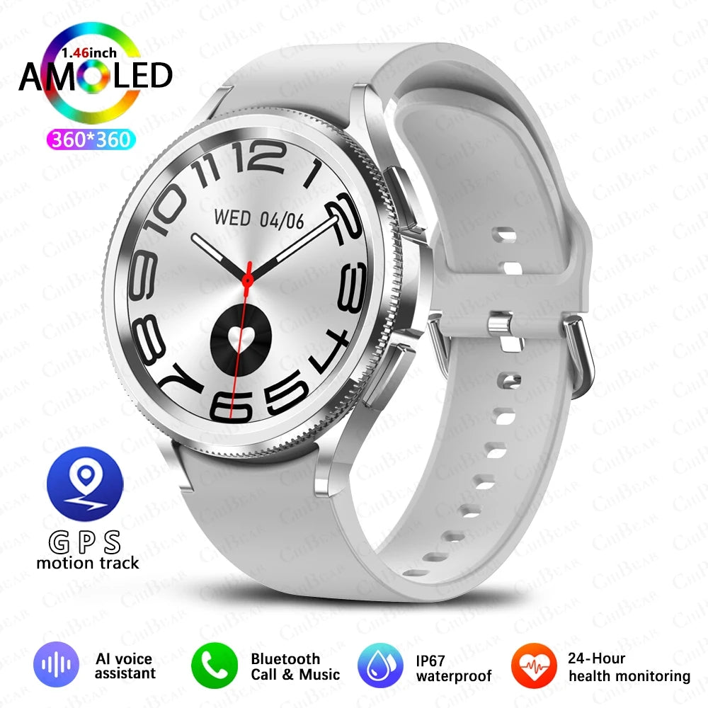 Watch 6 Classic Smartwatch – Bluetooth Call, GPS, Heart Rate & Fitness Tracker 2025