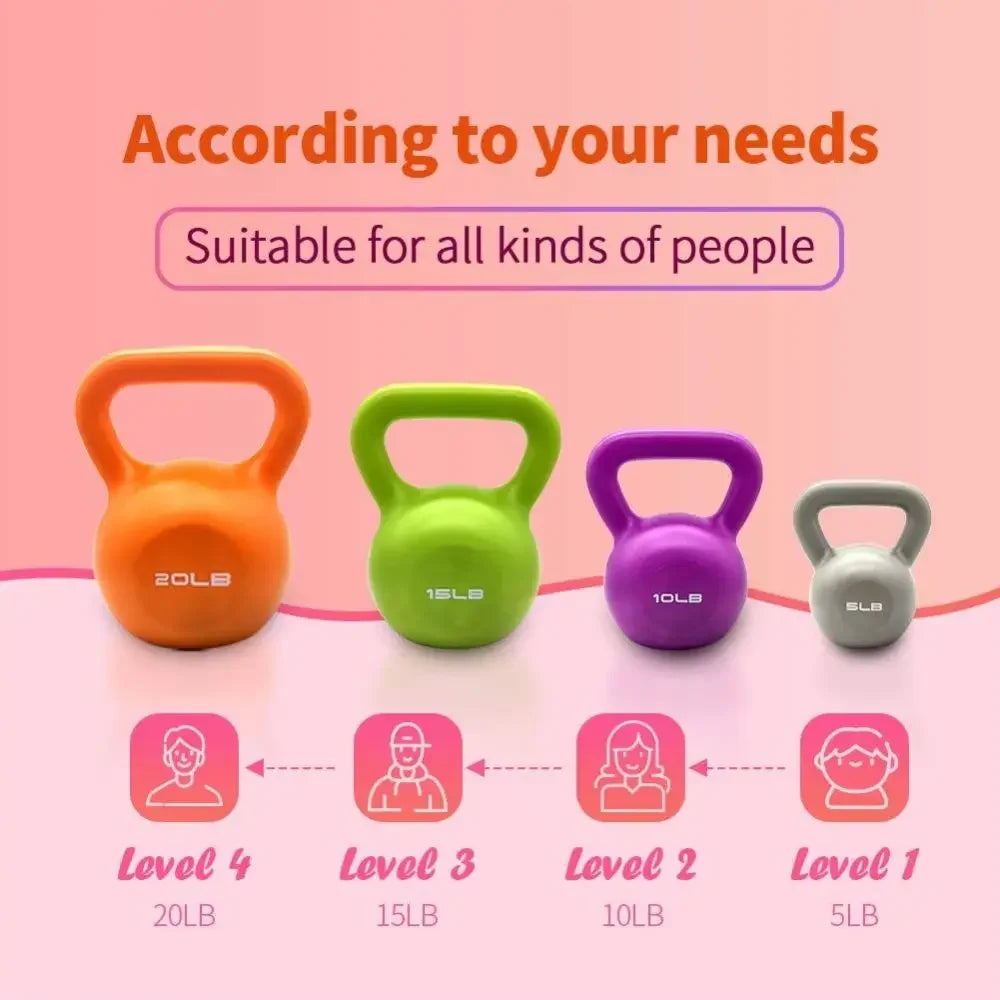 5lb Kettlebell – Vinyl Coated Weight for Strength Training