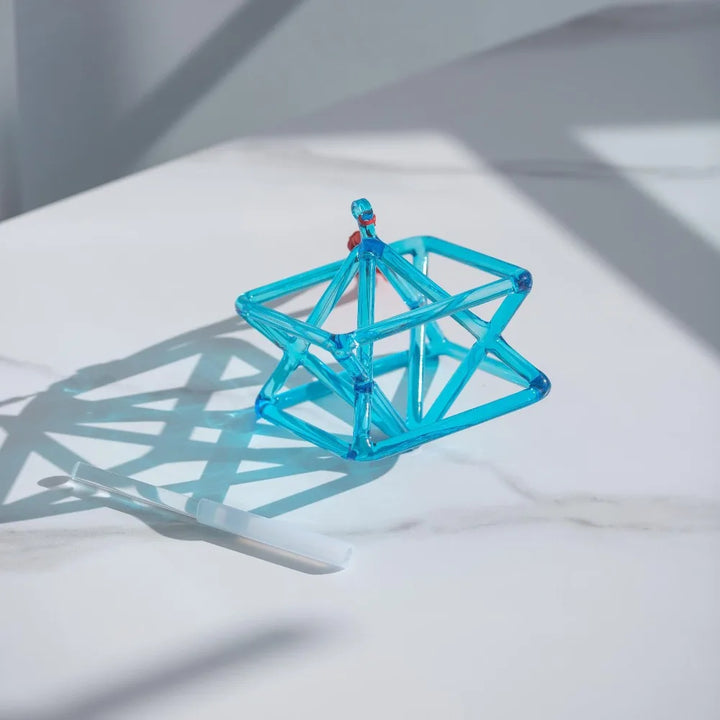 Blue Crystal Pyramid Singing Bowl