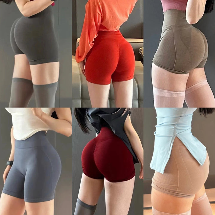 Seamless Jacquard Yoga Shorts