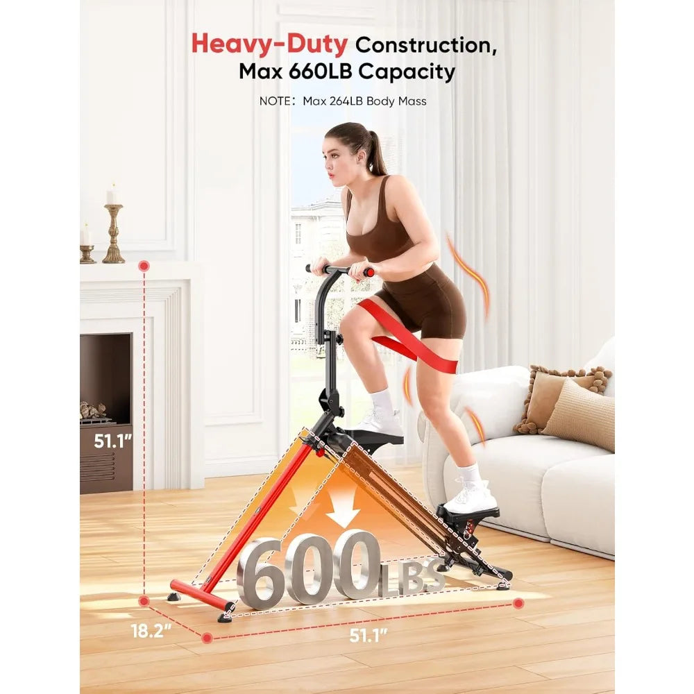 Home Fitness Stair Stepper – Adjustable & Ski Simulation Modes