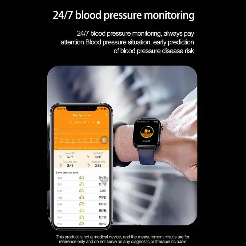AI Diagnostic Smartwatch – Blood Lipid, Uric Acid & Women’s Health Tracker 2025
