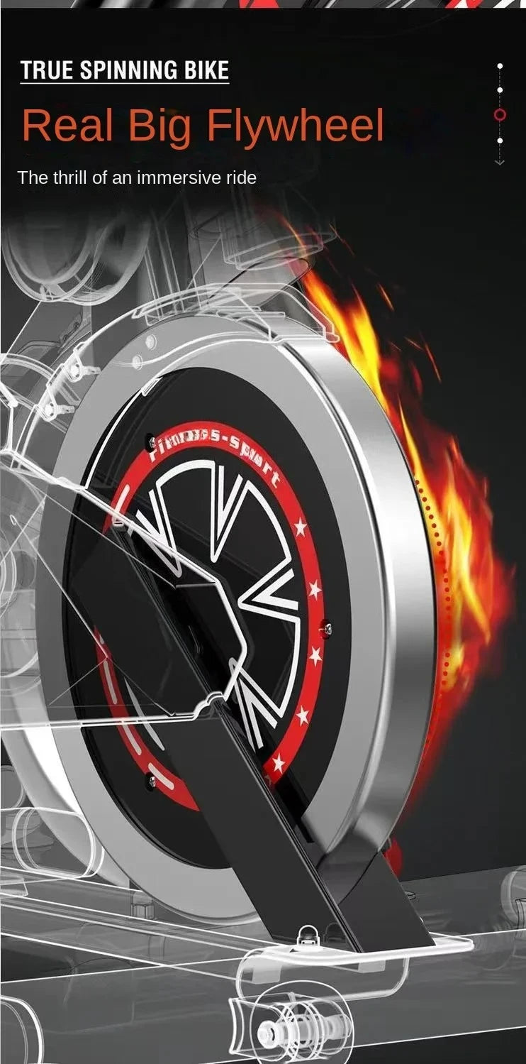 Silent Smart Spin Bike – Indoor Exercise & Weight Loss Fitness Equipment