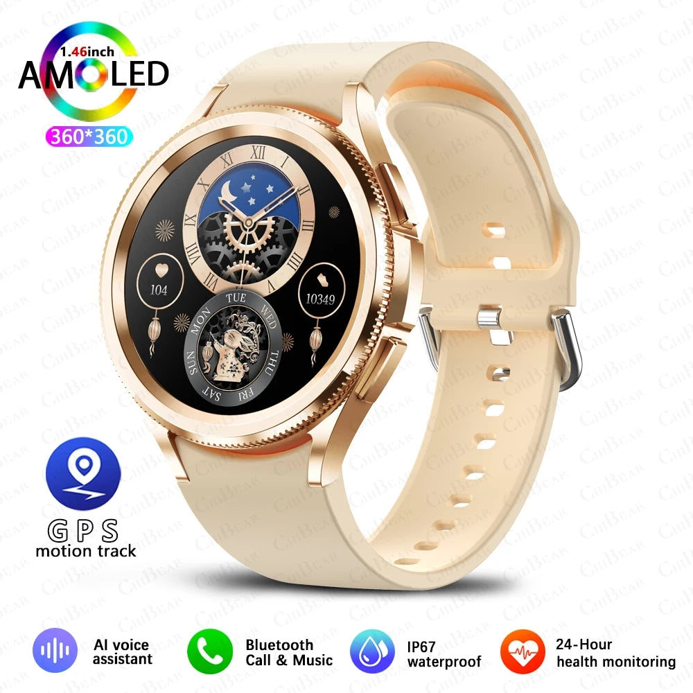 Watch 6 Classic Smartwatch – Bluetooth Call, GPS, Heart Rate & Fitness Tracker 2025