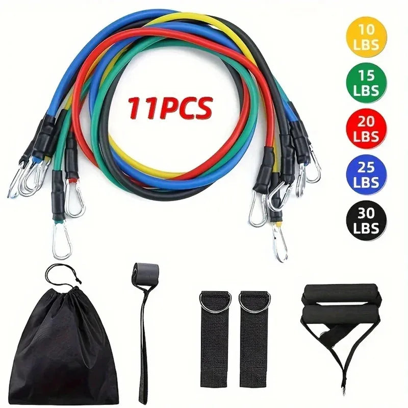 11-Piece Resistance Training Strap Set – Multifunctional Fitness Bands & Harness