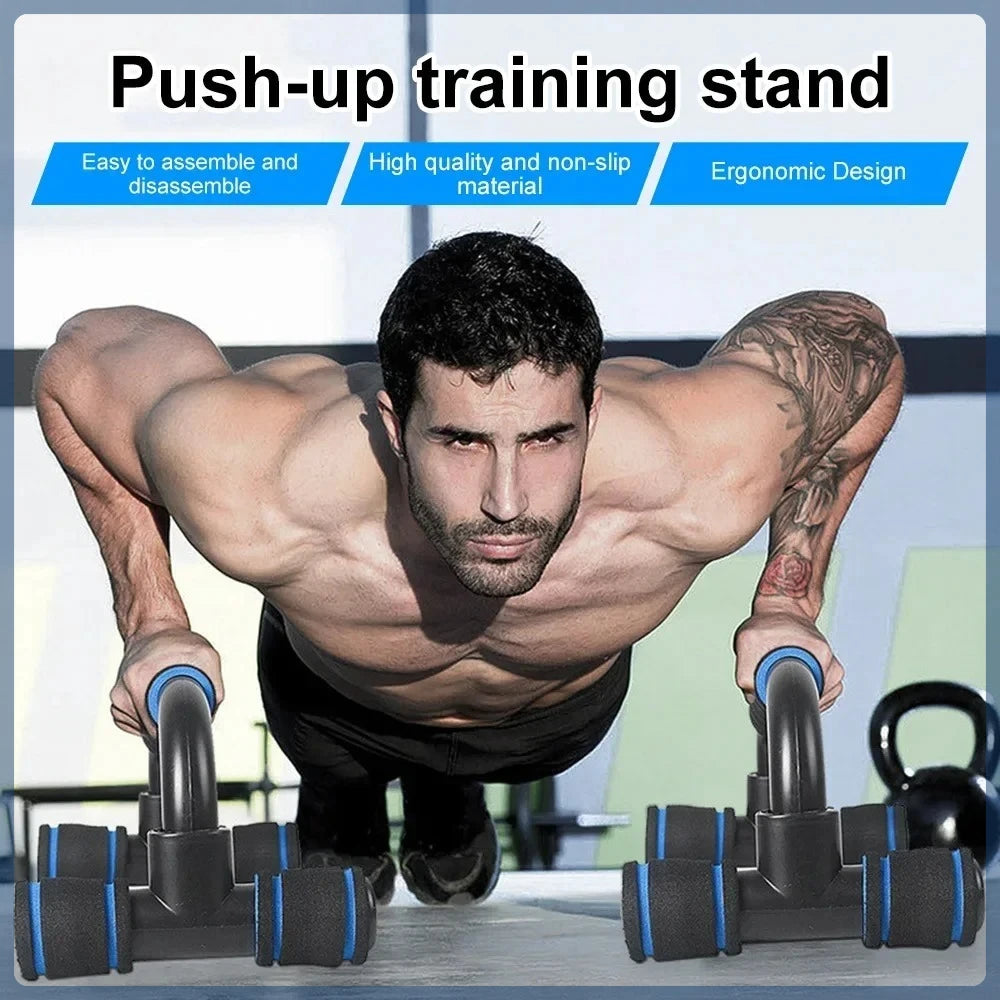 H-Shaped Push-Up Bars – Foam Grip Home Fitness Equipment