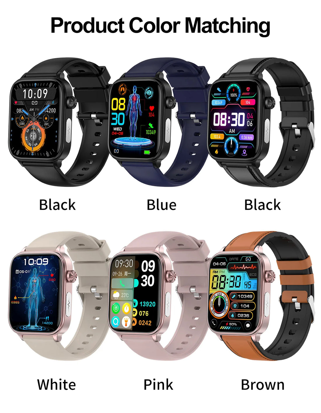 AI Diagnostic Smartwatch – Blood Lipid, Uric Acid & Women’s Health Tracker 2025