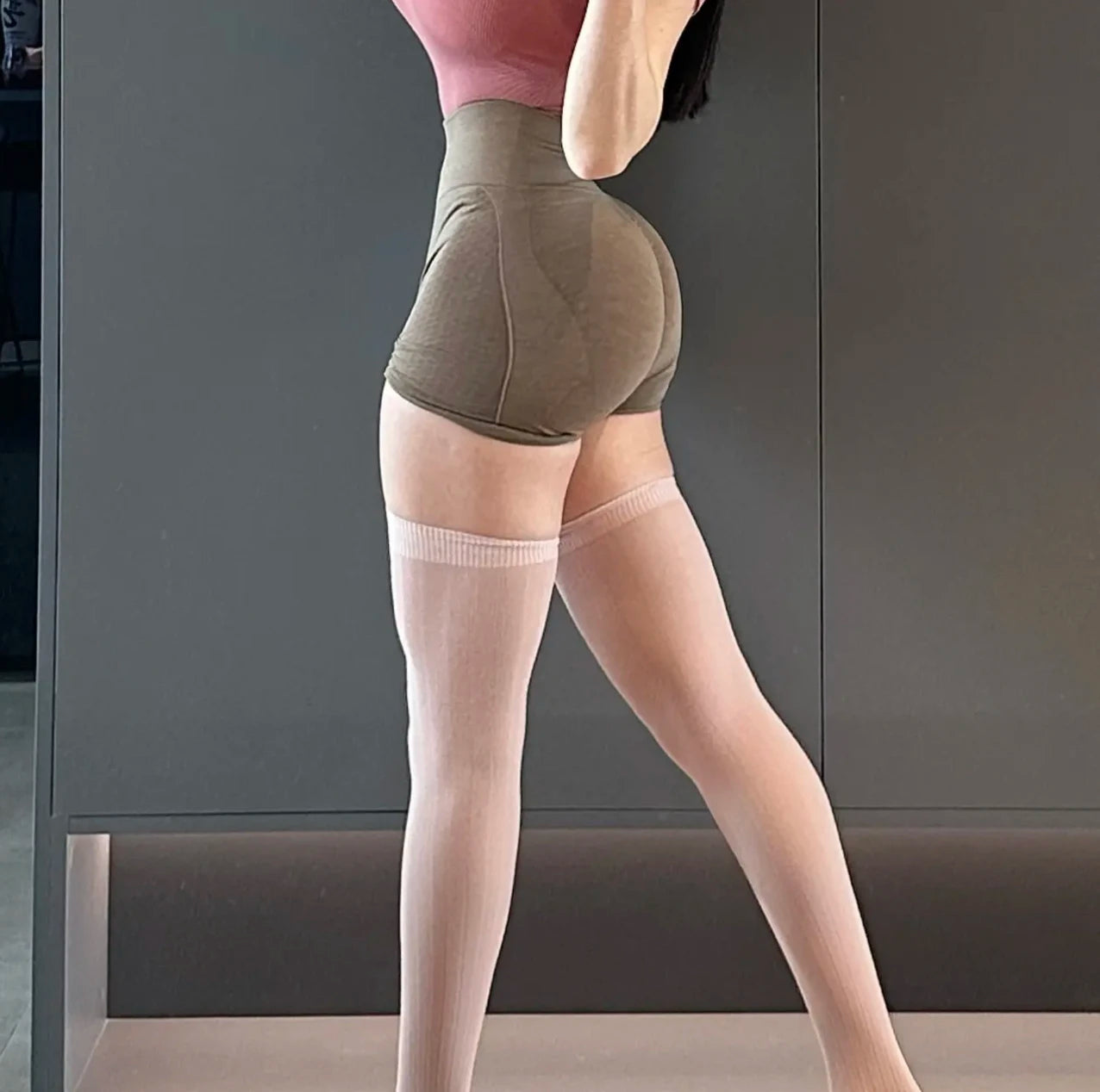 Seamless Jacquard Yoga Shorts