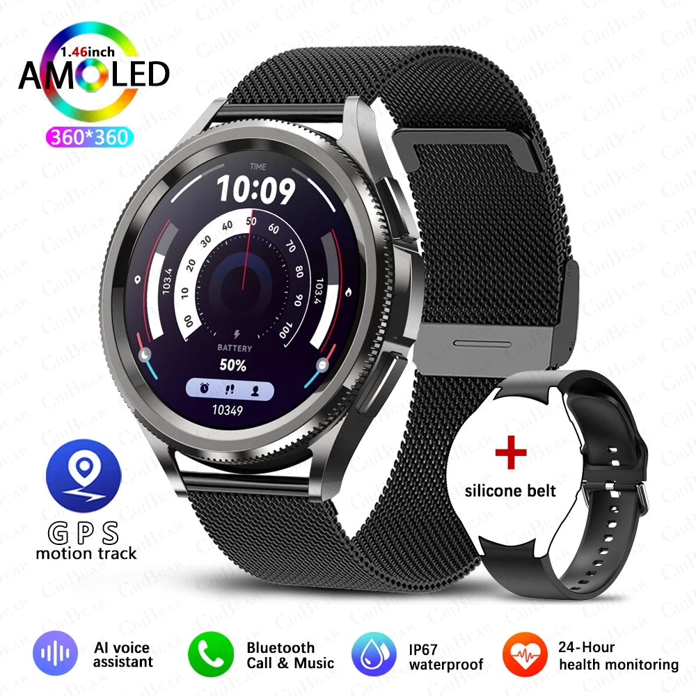 Watch 6 Classic Smartwatch – Bluetooth Call, GPS, Heart Rate & Fitness Tracker 2025