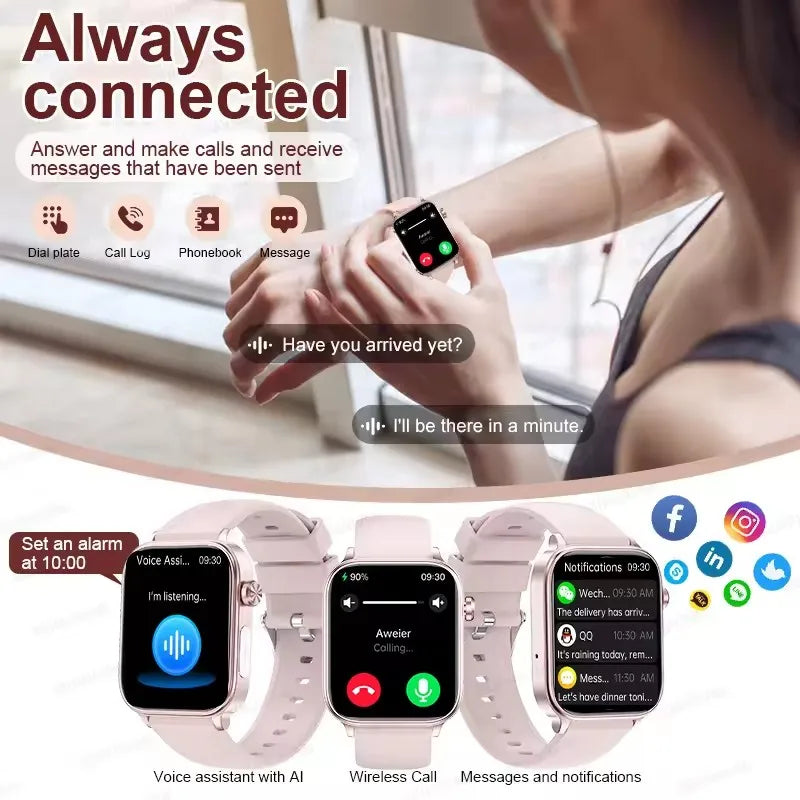 2025 ECG+PPG Smartwatch – Blood Pressure, Lipid & Uric Acid Monitor with Women’s Health Tracker