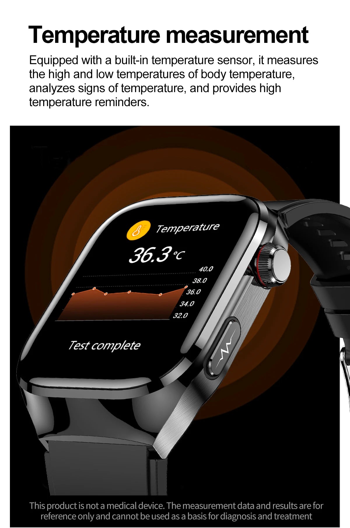 2025 Smartwatch – Uric Acid & Blood Fat Monitor, ECG+PPG, Bluetooth Call, Fitness Tracker