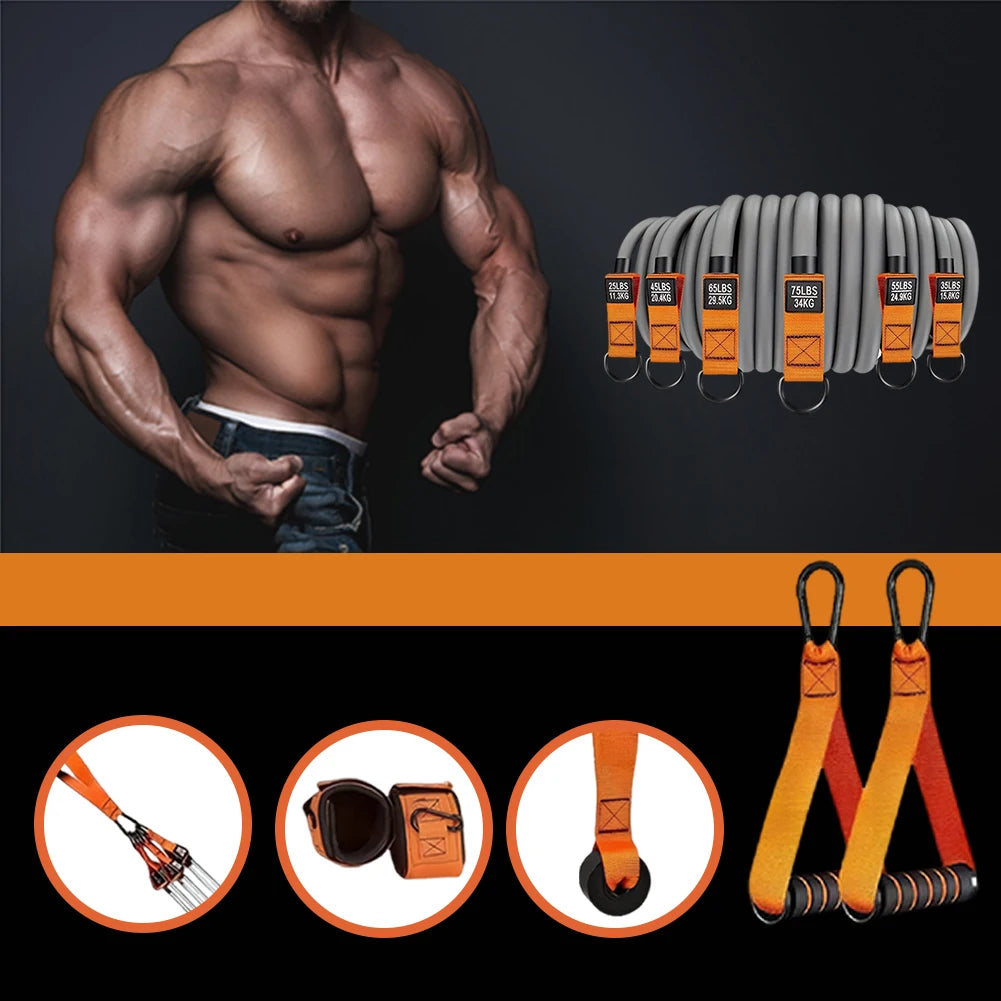 Resistance Bands Set – Heavy Duty Workout Bands with Handles