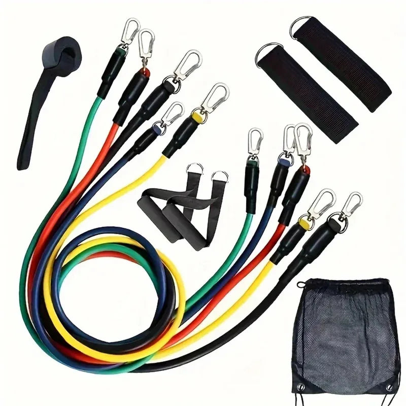 11-Piece Resistance Training Strap Set – Multifunctional Fitness Bands & Harness
