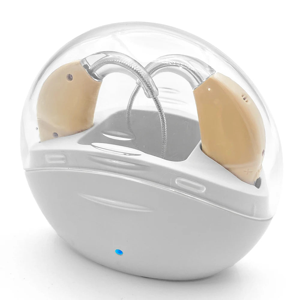 Wireless Rechargeable BTE Hearing Aid