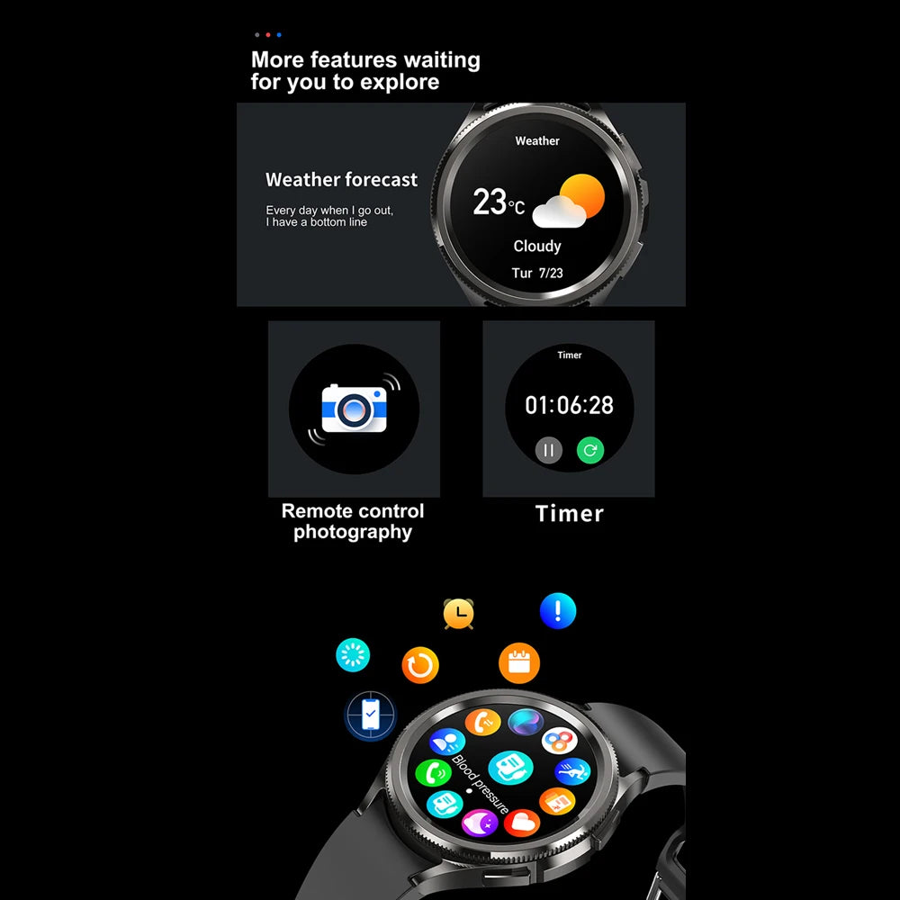 Watch 6 Classic Smartwatch – Bluetooth Call, GPS, Heart Rate & Fitness Tracker 2025