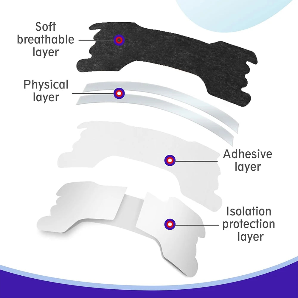 Black Anti-Snoring Nose Strips