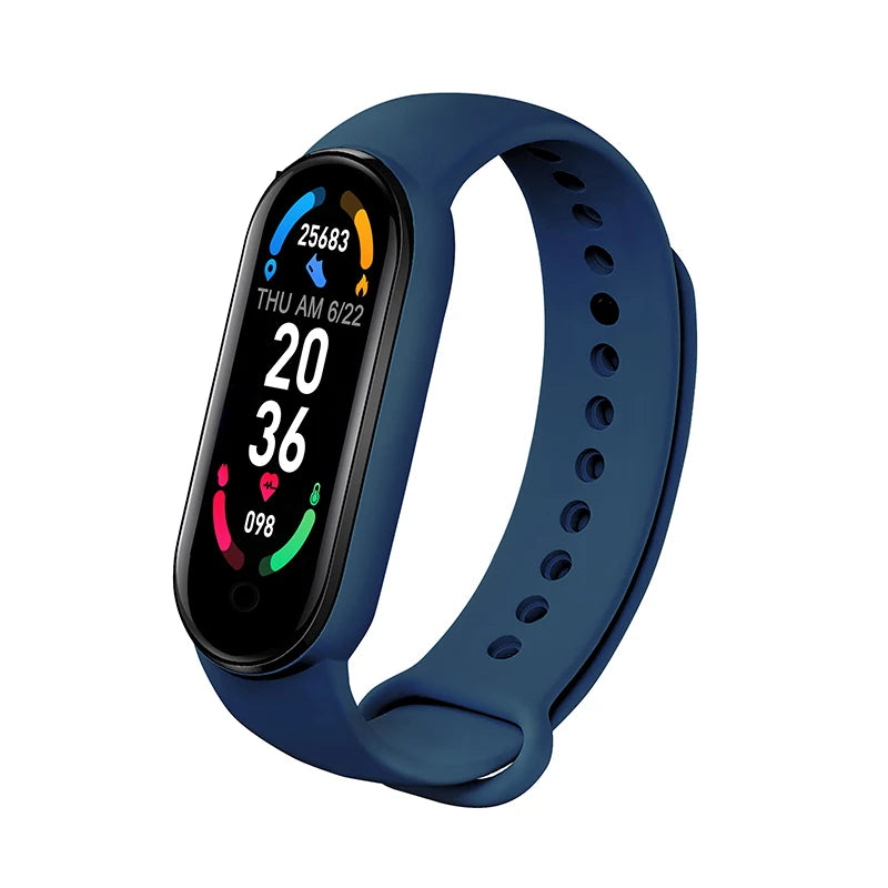 M6 Smartwatch – Fitness Bracelet with Heart Rate, Blood Pressure & Waterproof Design