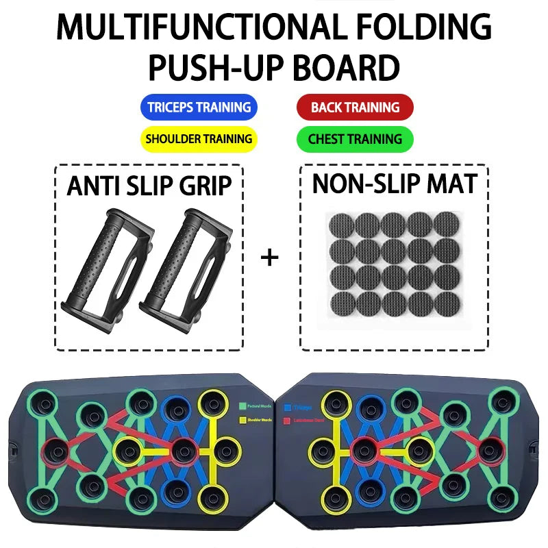 Portable Multifunctional Push-Up Board Set – Foldable Fitness Equipment