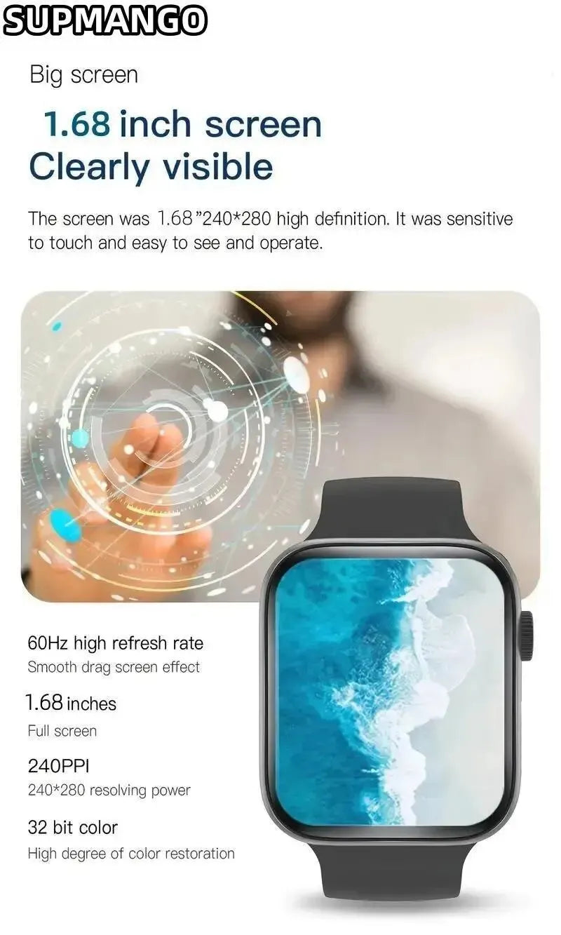 S8/X7/X8 Smartwatch – Bluetooth Call, Health & Sports Fitness Tracker for Men and Women