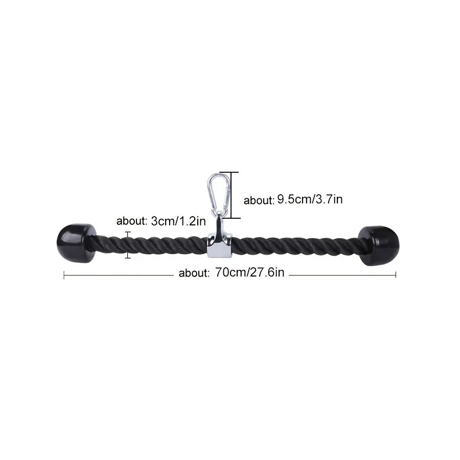 Tricep Pull Down Rope – Gym Cable Attachment for Strength Training