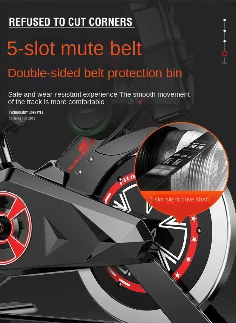 Silent Smart Spin Bike – Indoor Exercise & Weight Loss Fitness Equipment