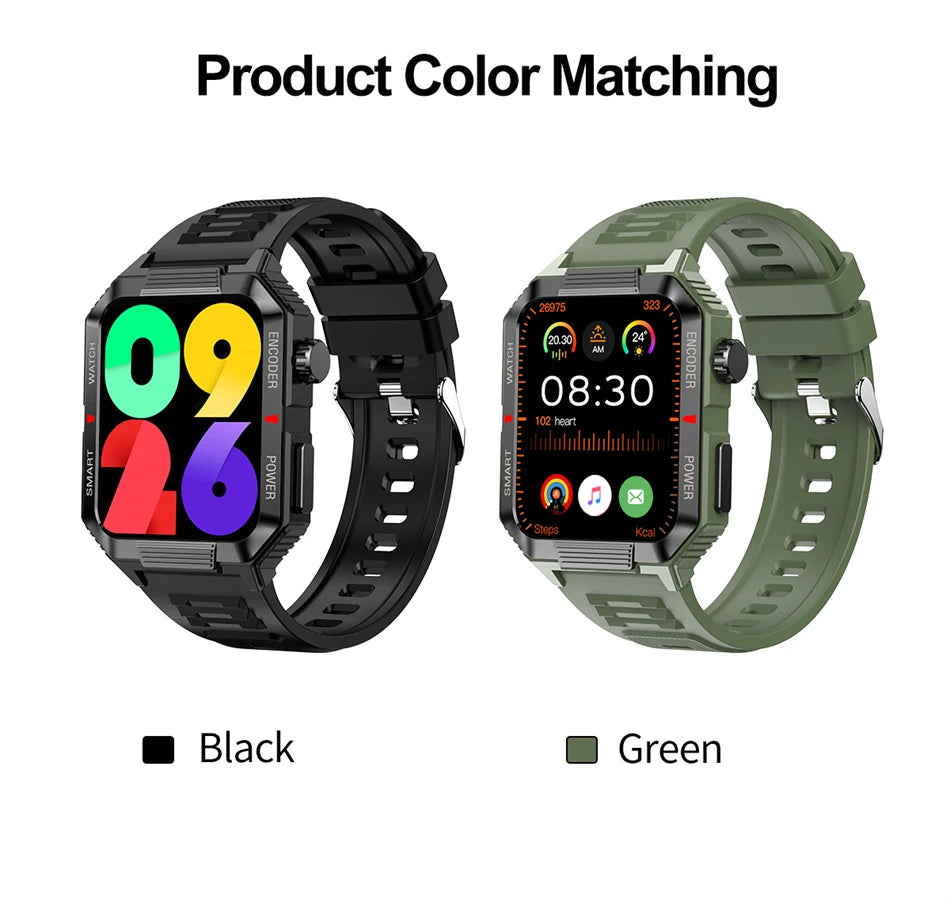 Men’s NFC Bluetooth Smartwatch – 1.99" HD Screen, Fitness & Sports Tracker