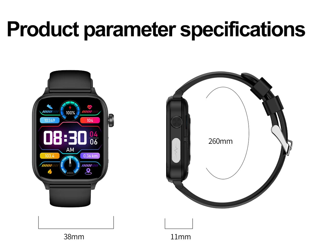 2025 ECG+PPG Smartwatch – Blood Pressure, Lipid & Uric Acid Monitor with Women’s Health Tracker