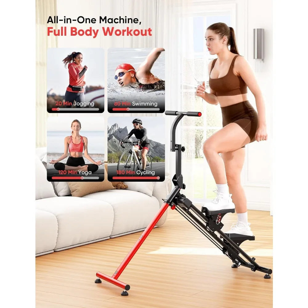 Home Fitness Stair Stepper – Adjustable & Ski Simulation Modes