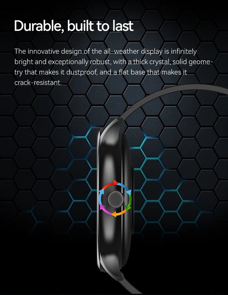 KESHUYOU Smartwatch – Full Touch Bluetooth Call, Fitness & Heart Rate Tracker