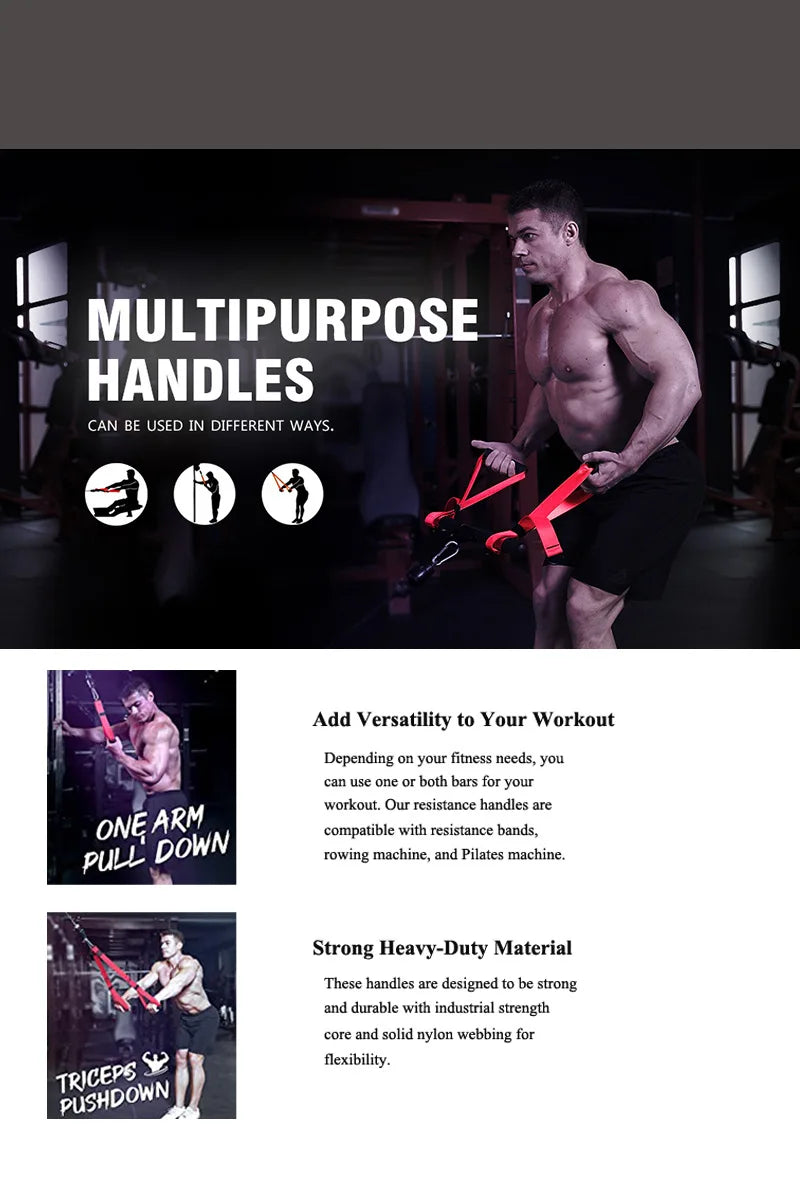 Tricep Pull Down Rope – Gym Cable Attachment for Strength Training