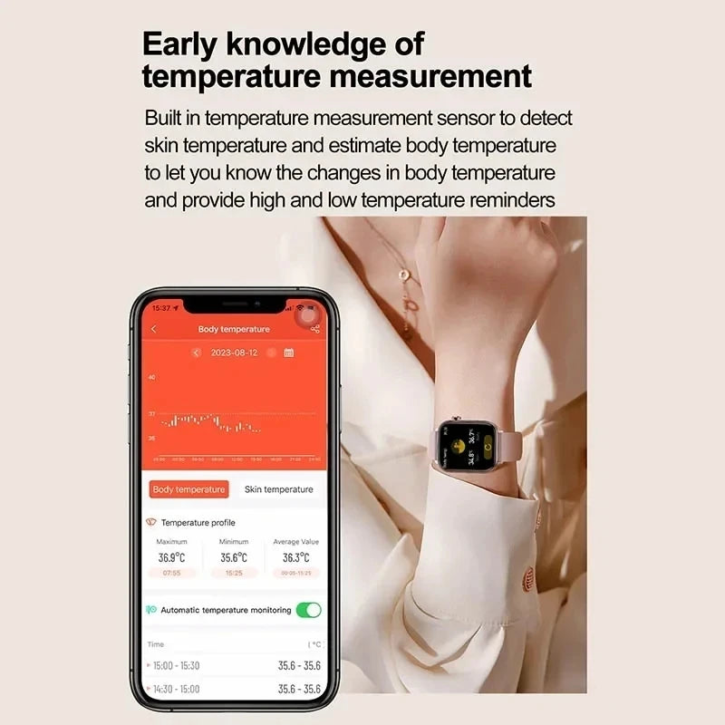 AI Diagnostic Smartwatch – Blood Lipid, Uric Acid & Women’s Health Tracker 2025