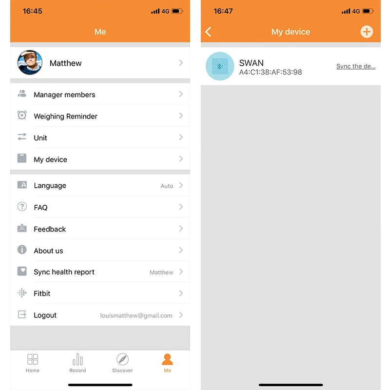 Bluetooth Smart Body Fat Scale